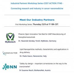 First Workshop Series. Thursday 23/9/2021 at 17-18h CET
